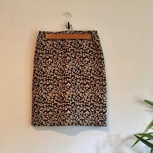 Leopard Print Pencil Skirt